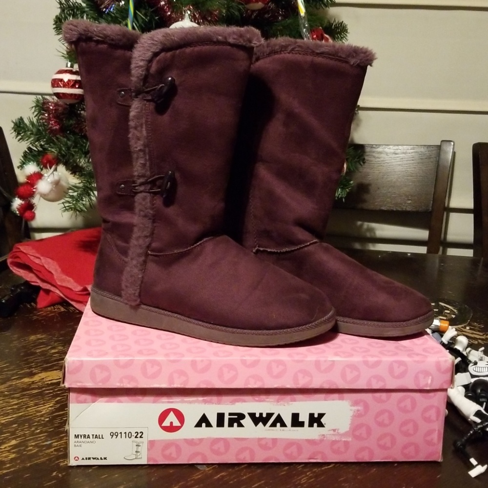 Airwalk Tall Boots Purple 9